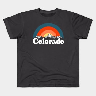 Vintage Colorado Mountains Kids T-Shirt